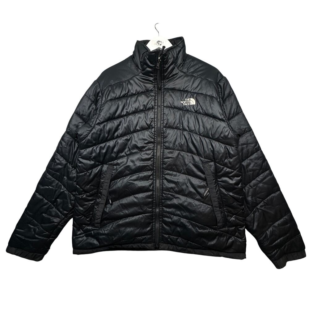 Vintage The North Face PolarGuard Puffer Full Zip Jacket Mens Large Black Nylon